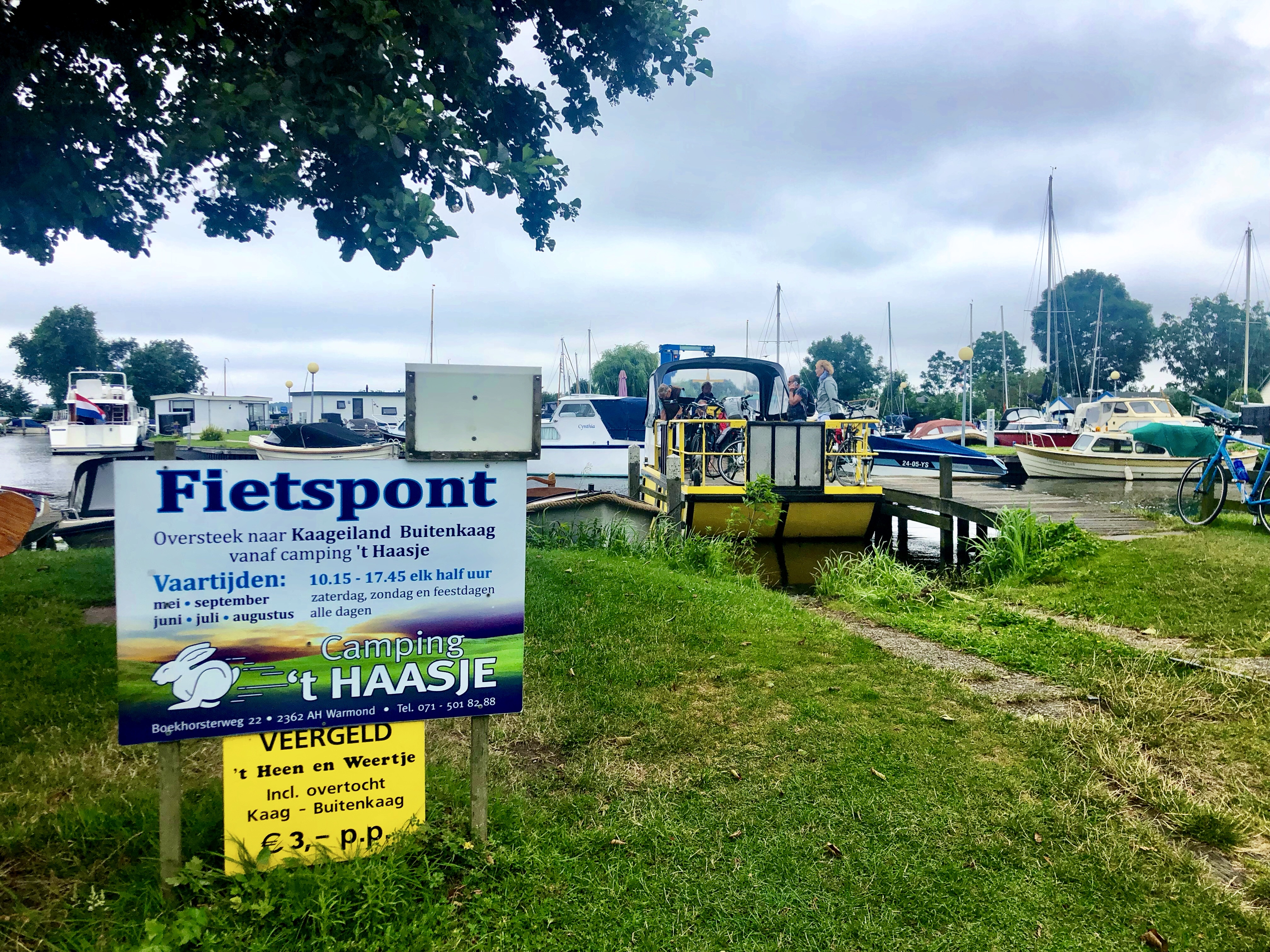 Fietspont Warmond - Kaag foto Sybylle Kroon